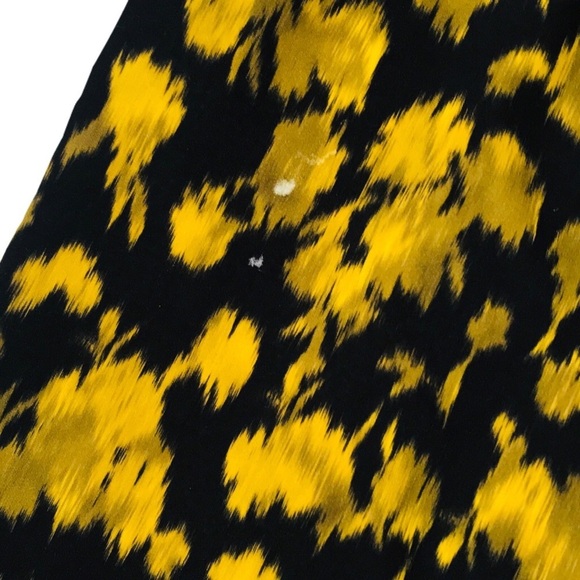 MICHAEL KORS • Black Strapless Leaf Print Dress - Picture 9 of 11